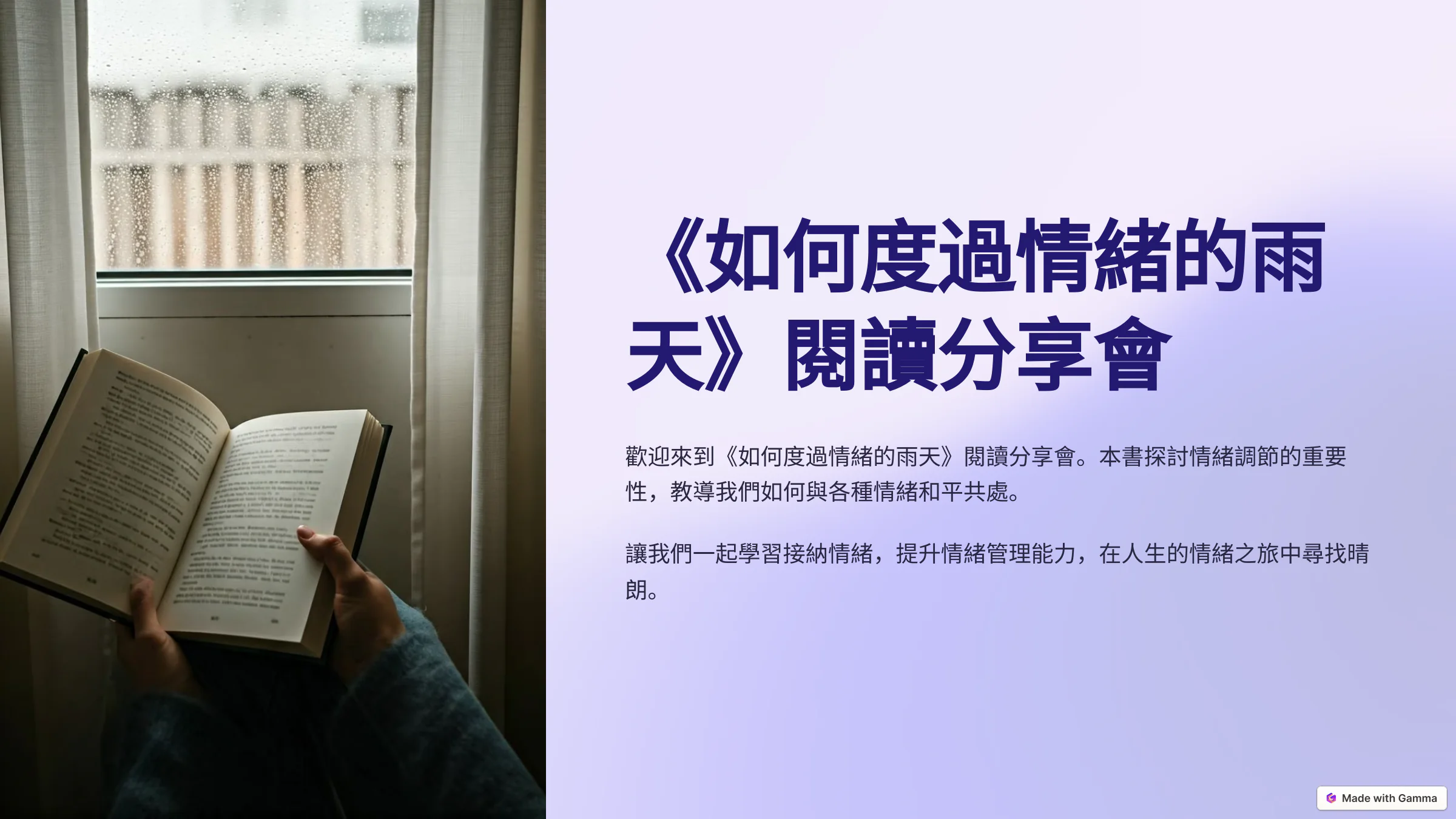 Emily 吳黛菁 哲學導讀《如何度過情緒雨天》｜心理學 × 哲學 × 情緒共處，學會在雨中前行